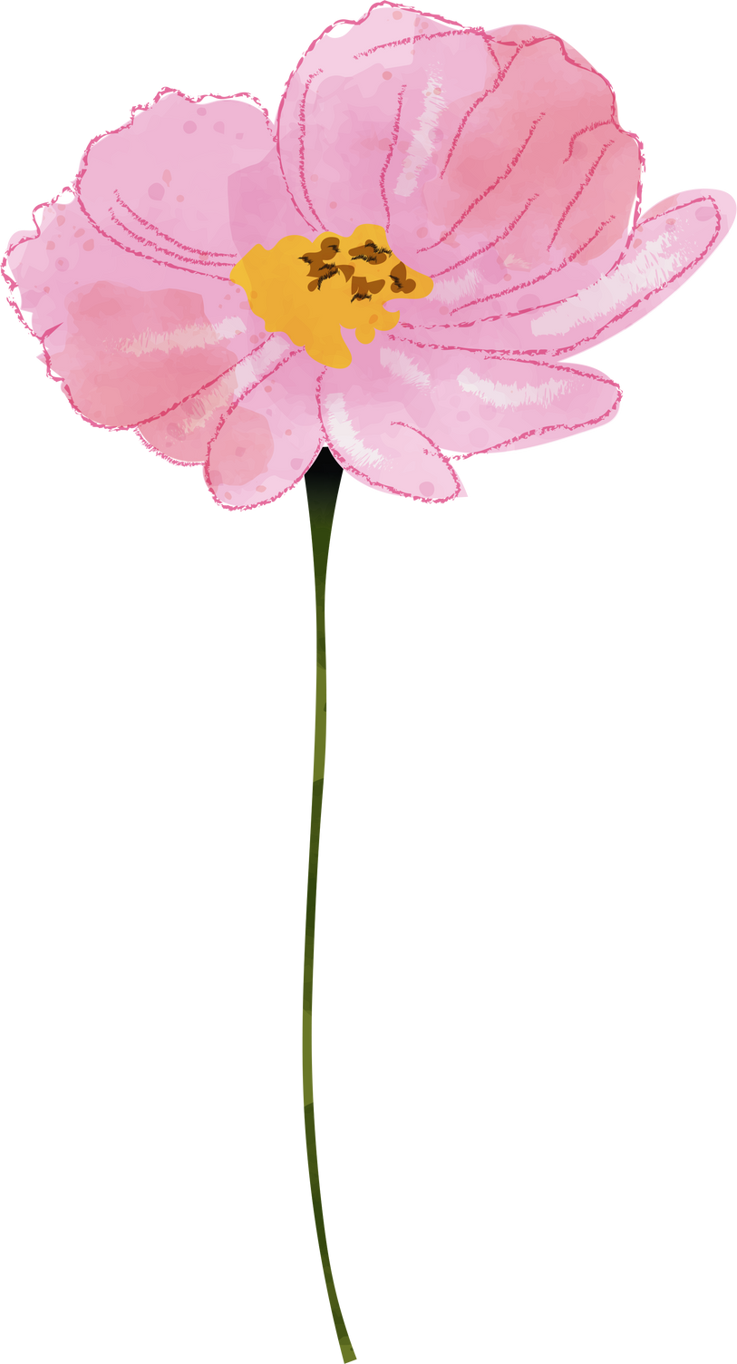 Watercolor flower